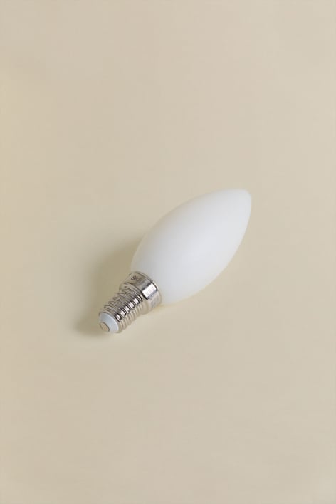 Bombilla LED E14 C35 6W Opal