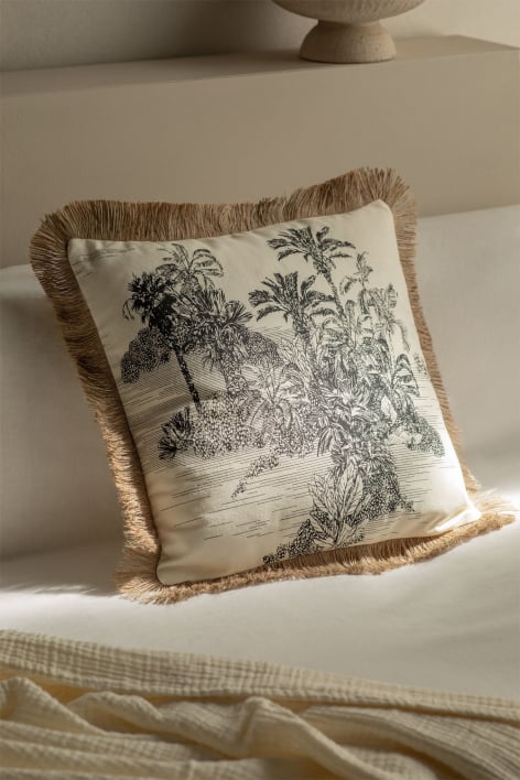 Square cushion 45x45 cm in Diwas cotton