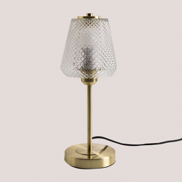 Taylor Iron And Glass Table Lamp Golden - Sklum