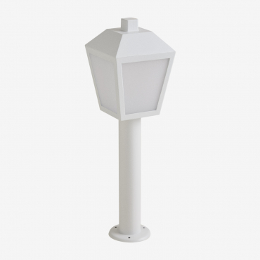 Outdoor Led Beacon In Aluminum Yalven White - Sklum
