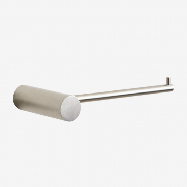 Stainless Steel Bathroom Toilet Roll Holder Devon Grey Brass - Sklum
