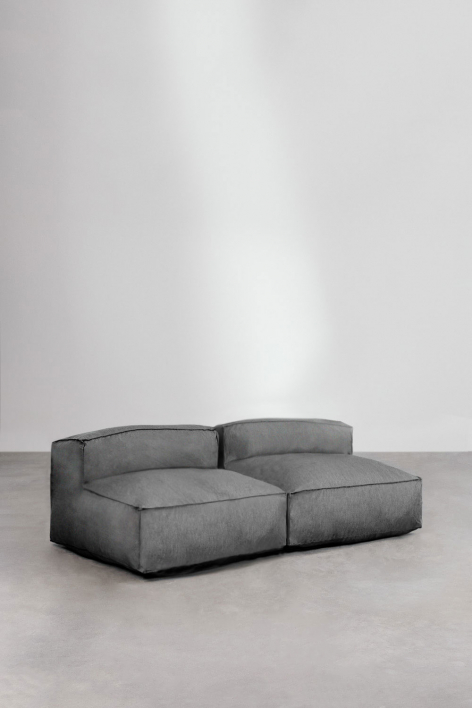 Dojans 2-Piece Modular Sofa - Granite Grey