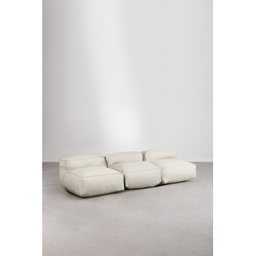 Dojans 3 Piece Modular Sofa Beige Semoline - Sklum