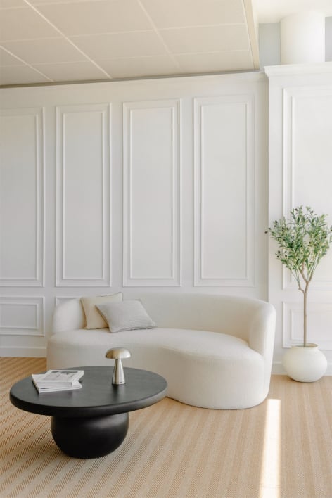 3-seater sofa in Marta sherpa fabric