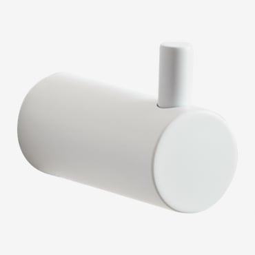 Stainless Steel Bathroom Hanger Devon White - Sklum