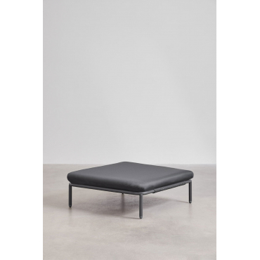 Pouffe For Modular Garden Sofa Roubly Grey Graphite - Sklum