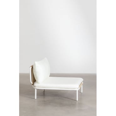 Central Module For Roubly Modular Garden Sofa Almond Beige - Sklum