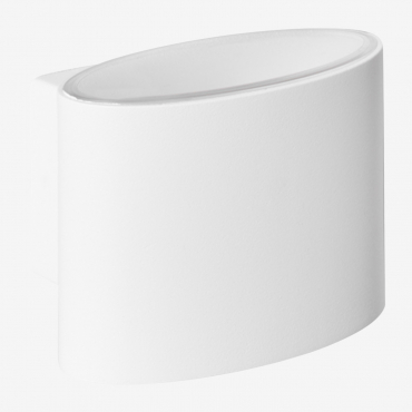 Wall-mounted Led Outdoor Light In Aluminum With 2 Light Points Birelo White - Sklum