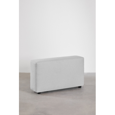 Left High Armrest ↑65 Cm For Bruna Modular Sofa Fabric Glaciar Grey - Sklum