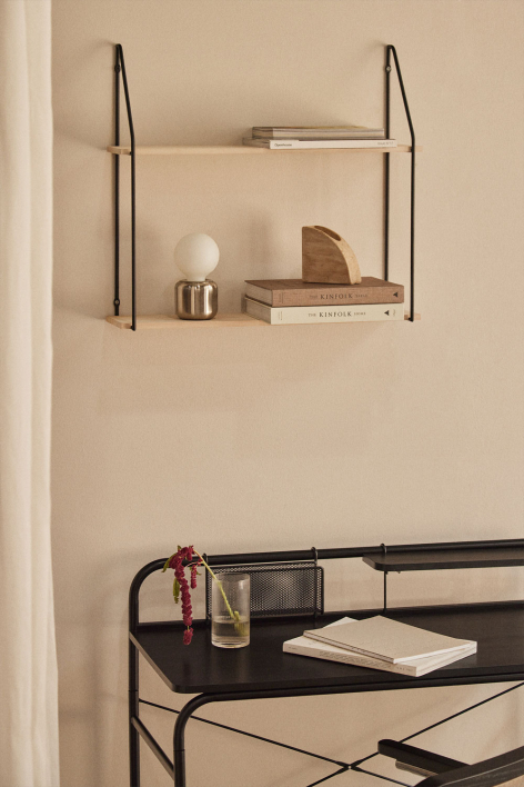 Arison wall shelf ↔︎ 65 cm in wood and steel
