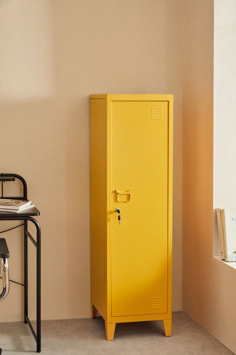 Locker Wardrobe 40x140 cm in albero yellow Steel Pohpli - Yellow Albero