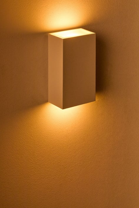 LED outdoor wall light in aluminum with 2 light points Cuvior