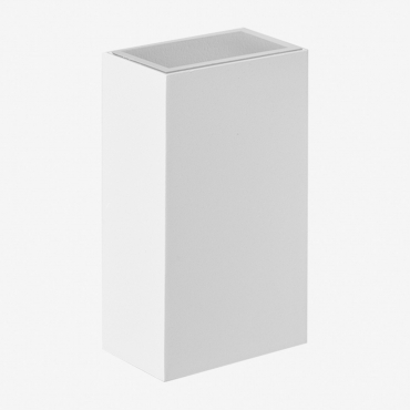 Led Outdoor Wall Light In Aluminum With 2 Light Points Cuvior White - Sklum