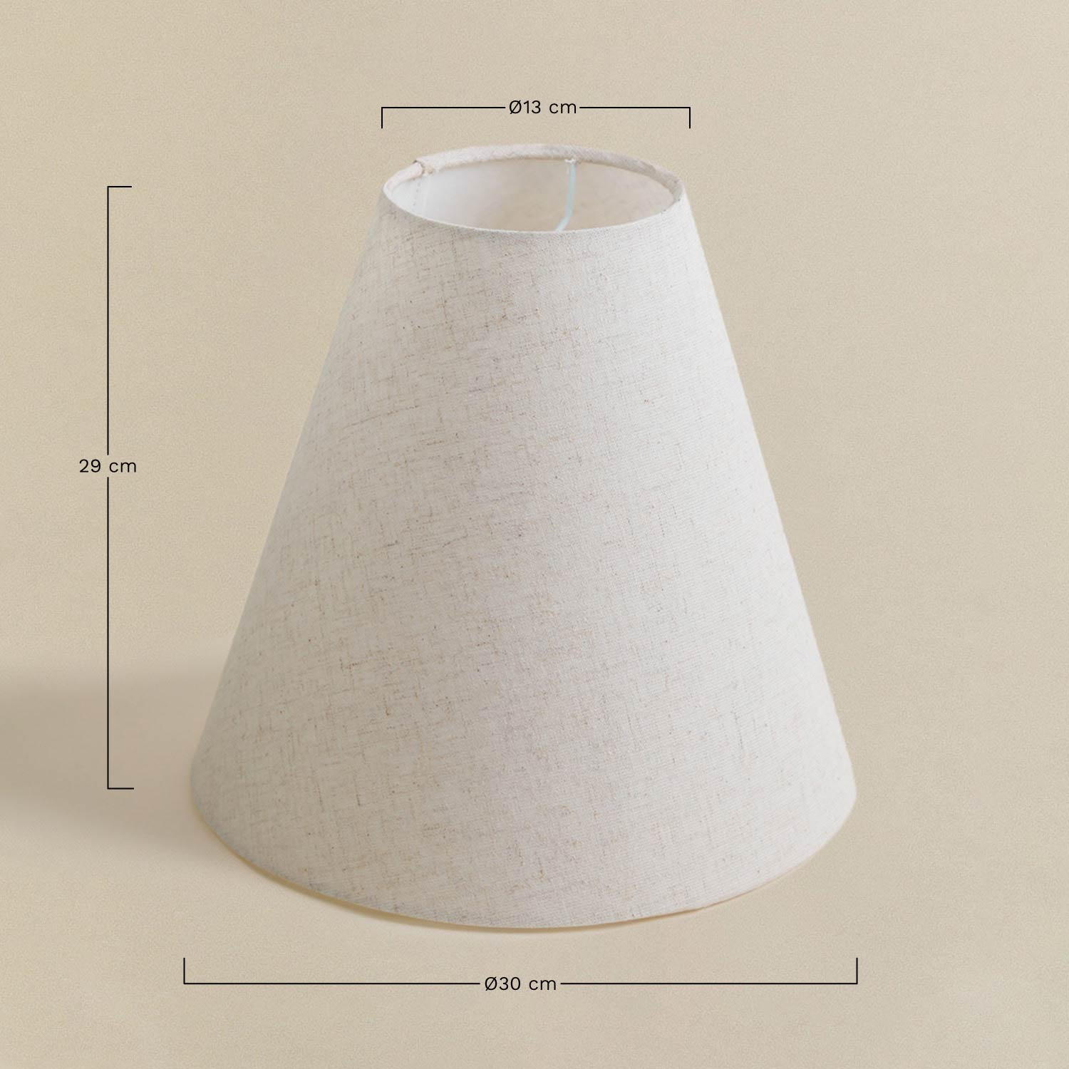Garnet linen and cotton lampshade, medidas