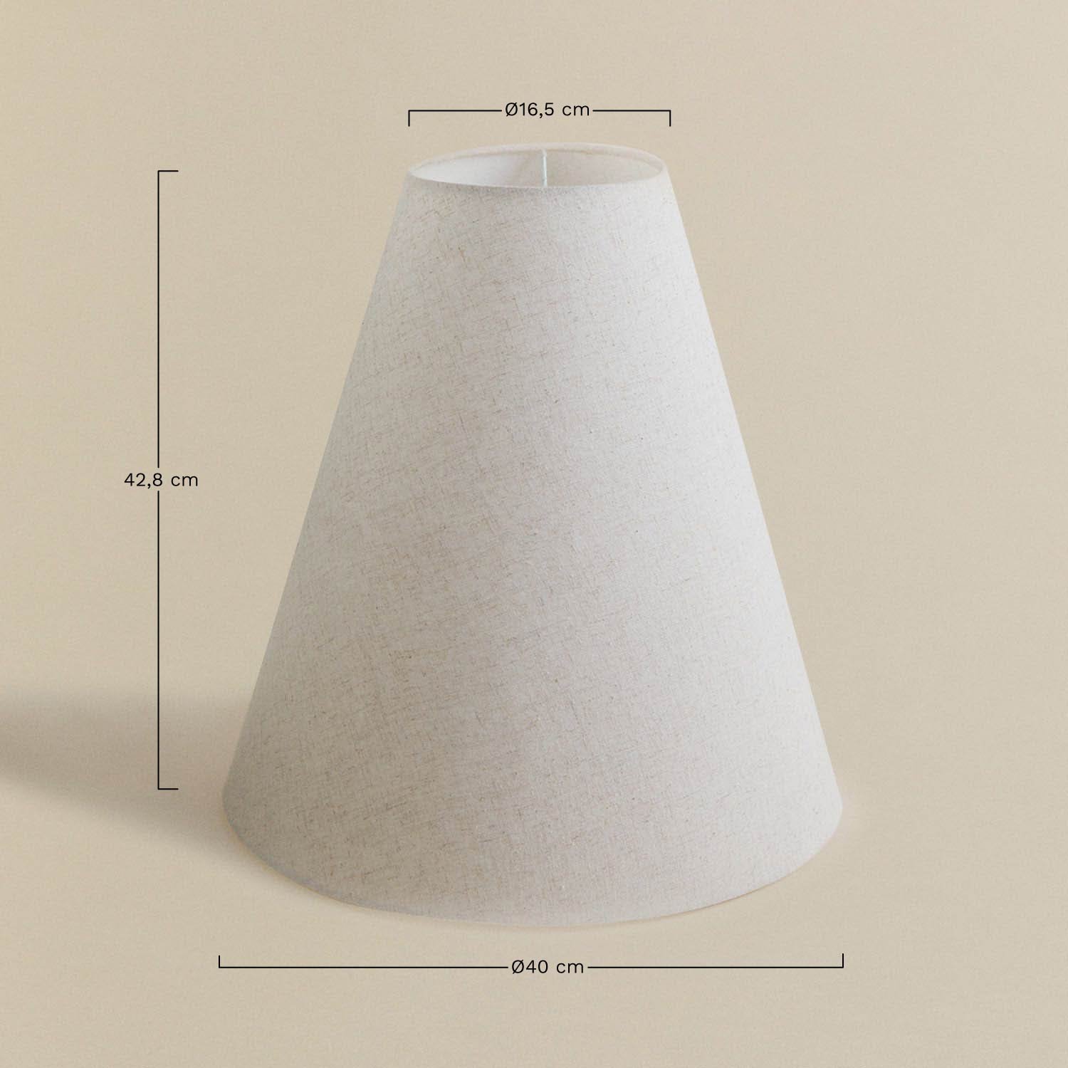 Garnet linen and cotton lampshade, medidas