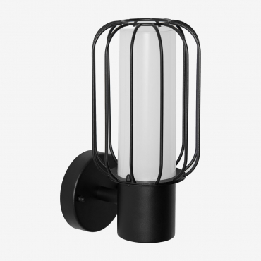 Arveta Stainless Steel Outdoor Wall Lamp Black - Sklum