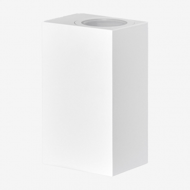 Yovar Outdoor Wall Light With 2 Light Points White - Sklum