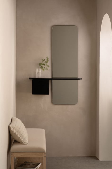 Entry console 80x120 cm in MDF with Varna mirror