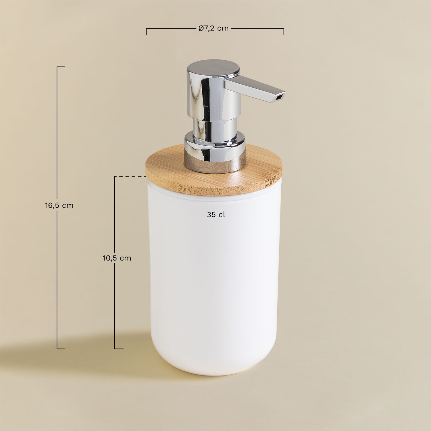 Ulysse soap dispenser, medidas