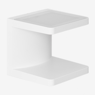 Led Outdoor Wall Light In Aluminum With 2 Light Points Virela White - Sklum