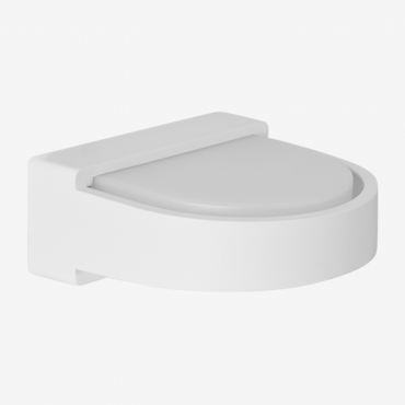 Uveria Led Outdoor Wall Light In Aluminum White - Sklum