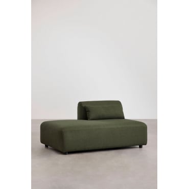 Left Chaise Module For Fogler Modular Sofa Chenille Green Sage - Sklum
