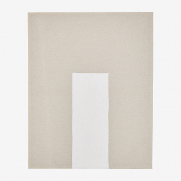 Decorative Canvas In Linen With Plaster Texture (80x100 Cm) Antia Beige Semoline - Sklum