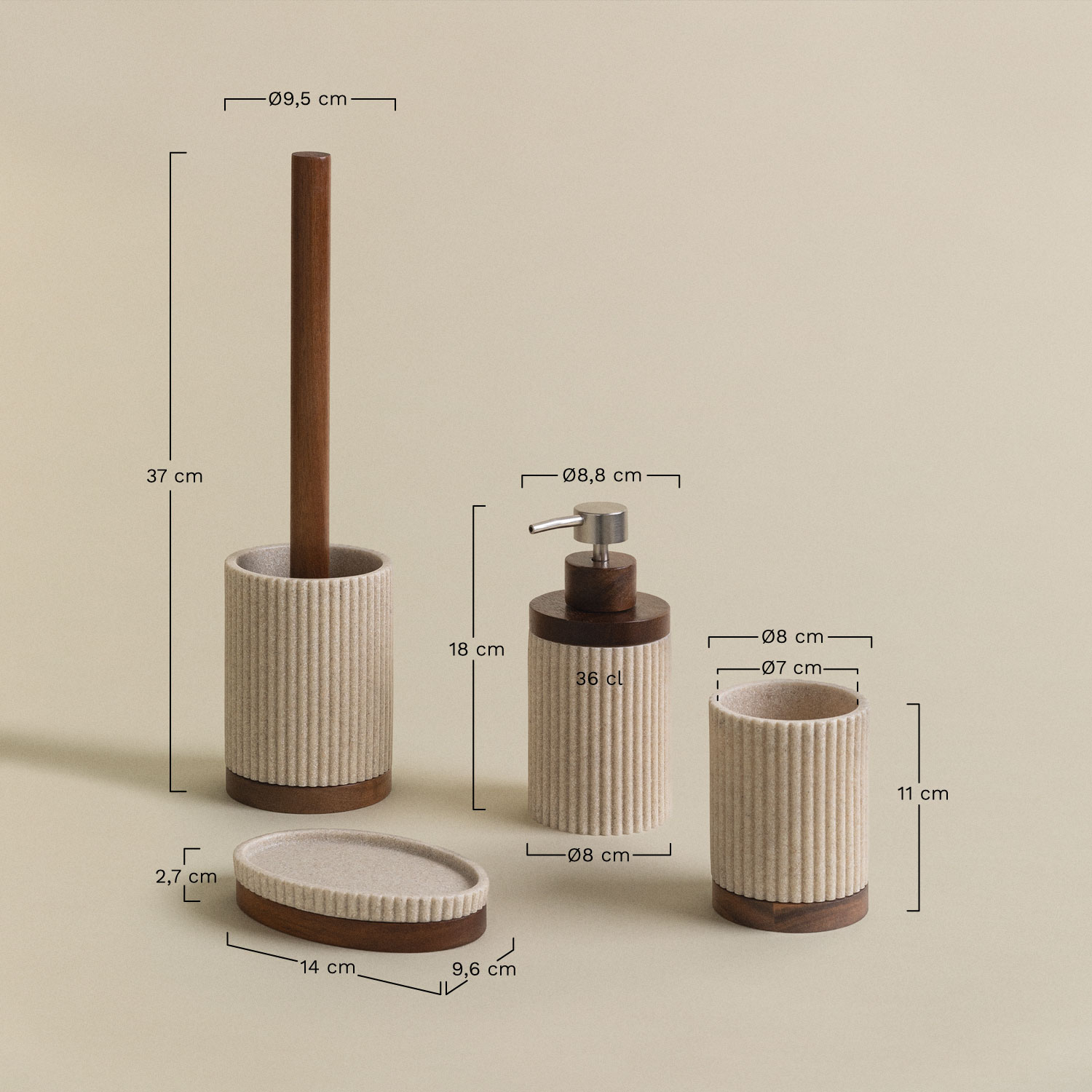 Wassila bathroom set, medidas