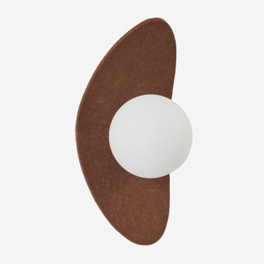 Ayerte Wall Sconce Brown - Sklum