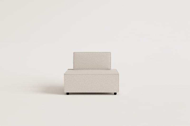 Modular sofa chair in Vermont fabric