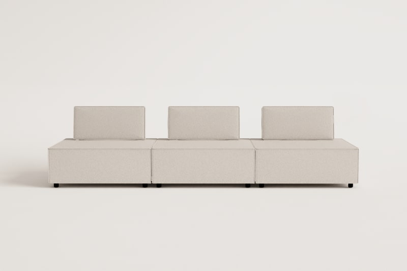 3-piece modular sofa in Vermont fabric