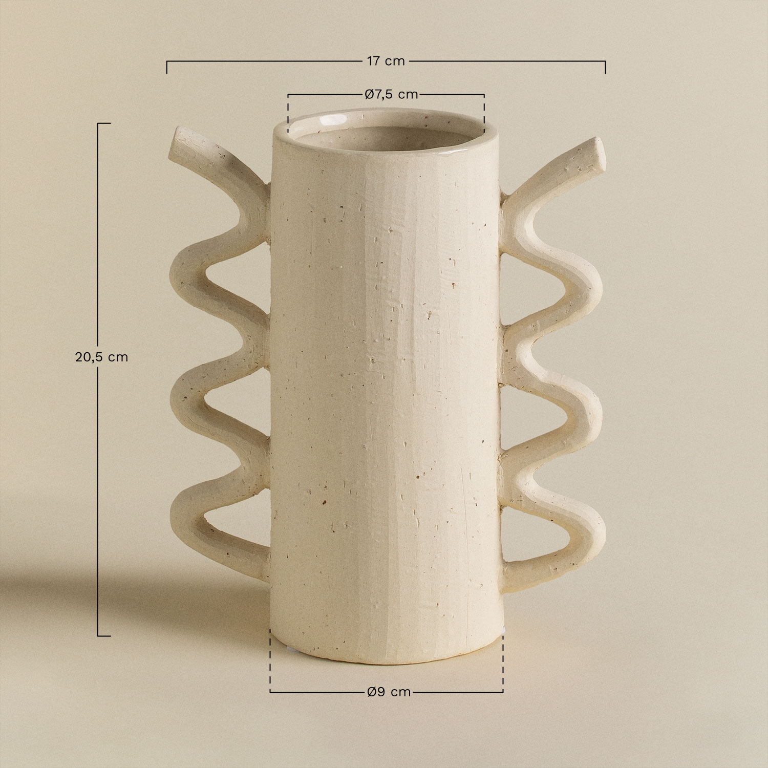 Nadaud Ceramic Vase , medidas