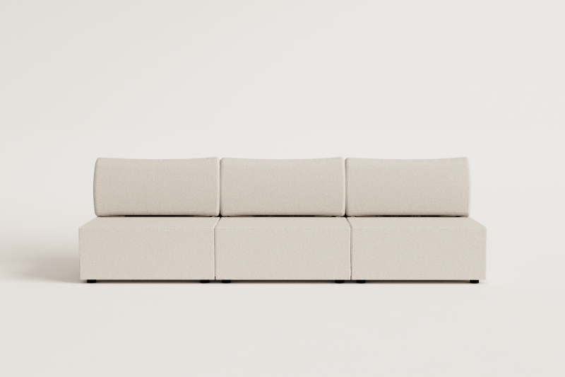 Kata 3 pcs velvet modular sofa