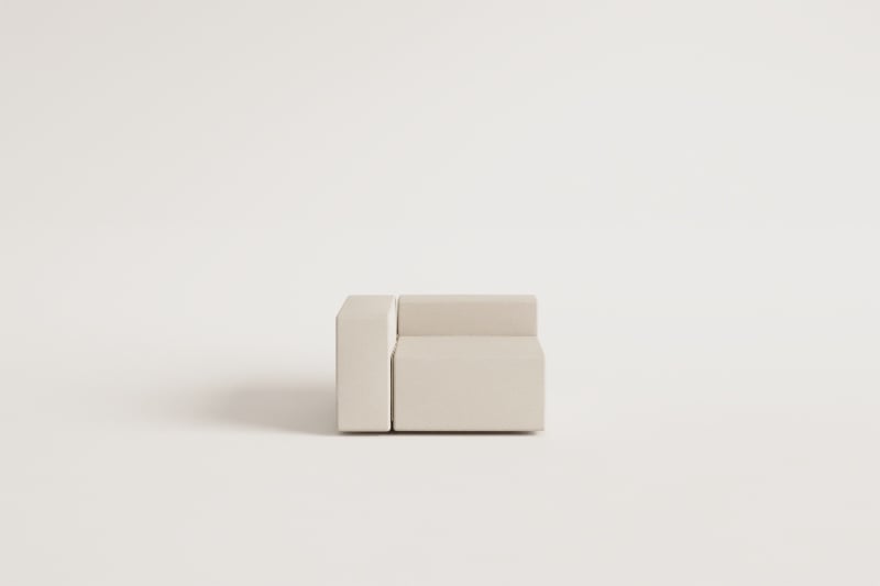 Left corner module (115x113 cm) for Bruna modular sofa