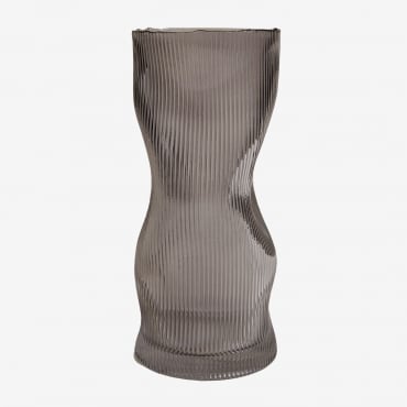 Vicel Glass Vase Grey - Sklum