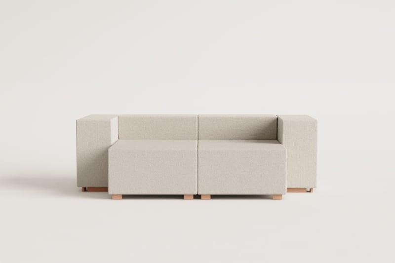 2 Piece Modular Sofa with 2 Armrests Robert