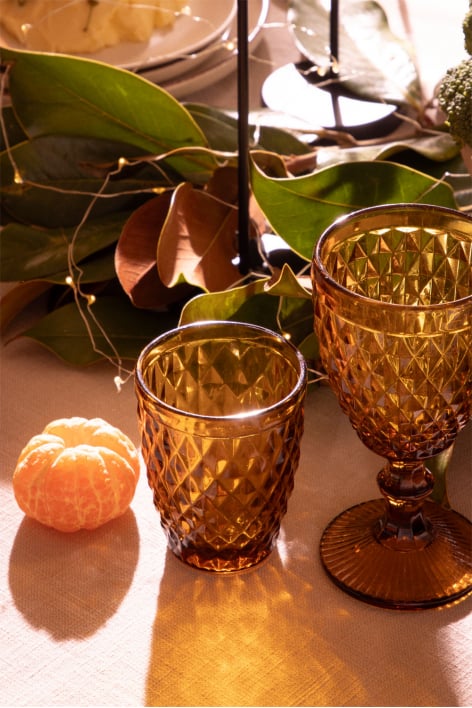 Pack of 4 27cl Koviran glass tumblers