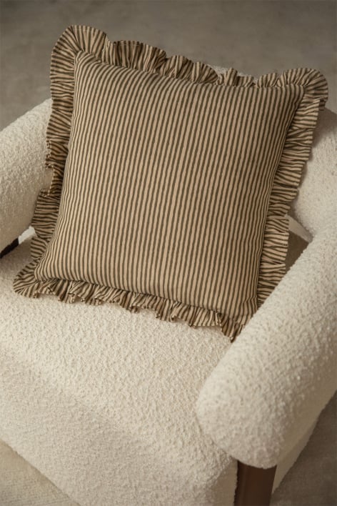 Clouzot cotton square cushion 45x45 cm