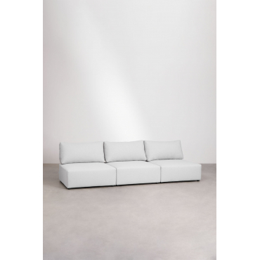 3-piece Kata Modular Sofa Fabric Cream Beige - Sklum