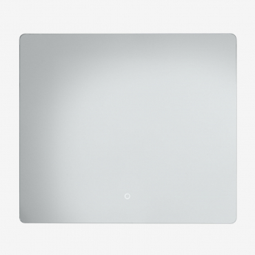 Rectangular Bathroom Mirror With Led Light And Anti-fog (80x70 Cm) Gualar Silver - Sklum