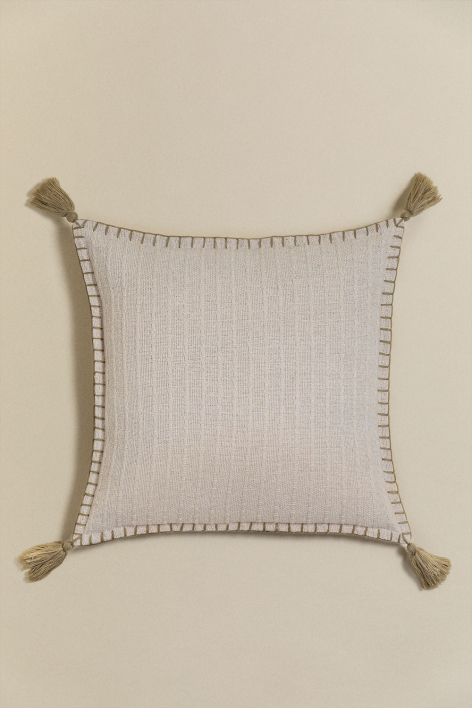 Square cushion 45x45 cm in cotton and linen Gautier