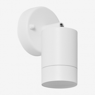 Jaxten Outdoor Wall Light In Aluminium White & ↑16,5 Cm - Sklum
