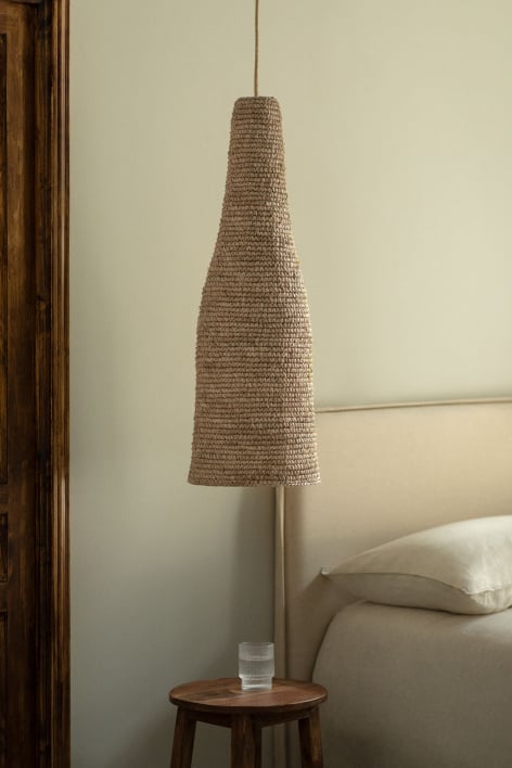 Jessica pendant ceiling lamp - Natural - White