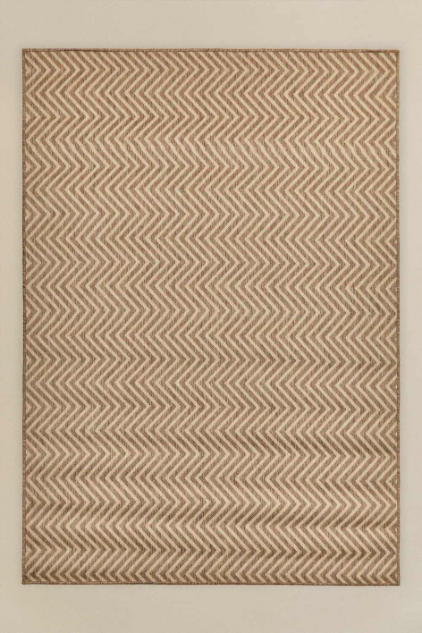 Rectangular outdoor rug in Damara polypropylene