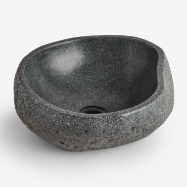 Fedro Cement Washbasin Black - Sklum