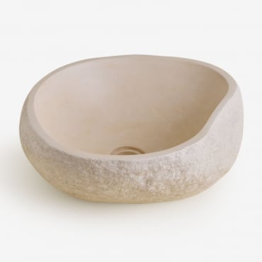 Fedro Cement Sink Beige Cream - Sklum