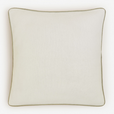 Square Cotton Cushion (45x45 Cm) Cianan White - Sklum