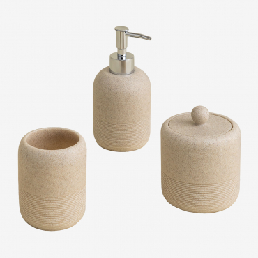 Beltine Bath Set Beige Vintage - Sklum