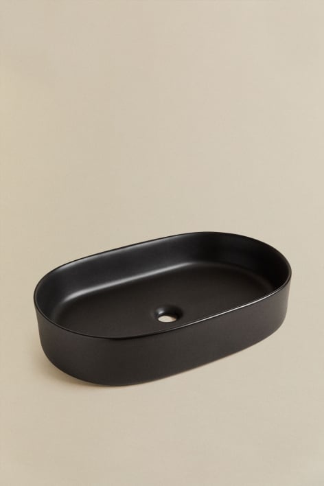 Oval ceramic sink 60x40 cm Lime