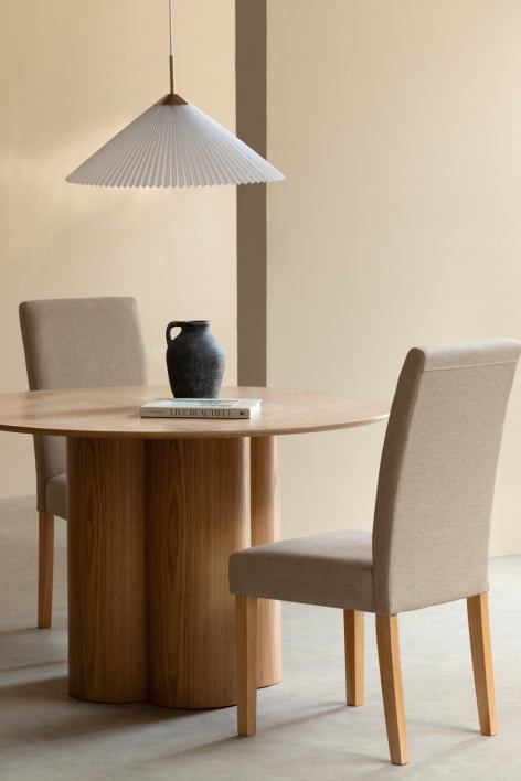 Pack of 2 fabric dining chairs Cindy